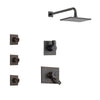 Delta Vero Venetian Bronze Finish Shower System with Dual Control Handle, 3-Setting Diverter, Showerhead, and 3 Body Sprays SS172531RB1