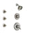Delta Victorian Stainless Steel Finish Shower System with Dual Control Handle, 3-Setting Diverter, Showerhead, and 3 Body Sprays SS172551SS2