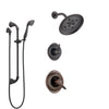 Delta Victorian Venetian Bronze Shower System with Dual Control Handle, 3-Setting Diverter, Showerhead, and Hand Shower with Slidebar SS172552RB4