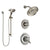 Delta Victorian Stainless Steel Finish Shower System with Dual Control Handle, Diverter, Showerhead, and Hand Shower with Slidebar SS172552SS5