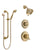 Delta Victorian Champagne Bronze Shower System with Dual Control Handle, 3-Setting Diverter, Showerhead, and Hand Shower with Slidebar SS17255CZ2