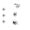 Delta Trinsic Chrome Finish Shower System with Dual Control Handle, 3-Setting Diverter, Showerhead, and 3 Body Sprays SS1725911