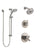 Delta Trinsic Stainless Steel Finish Shower System with Dual Control, 3-Setting Diverter, Showerhead, and Temp2O Hand Shower with Slidebar SS172591SS4