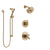 Delta Trinsic Champagne Bronze Finish Shower System with Dual Control Handle, 3-Setting Diverter, Showerhead, and Hand Shower with Slidebar SS17259CZ2