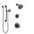 Delta Trinsic Venetian Bronze Finish Shower System with Dual Control Handle, 3-Setting Diverter, Showerhead, and Hand Shower with Grab Bar SS17259RB6