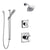 Delta Ashlyn Chrome Finish Shower System with Dual Control Handle, 3-Setting Diverter, Showerhead, and Hand Shower with Slidebar SS172646