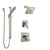 Delta Ara Stainless Steel Finish Shower System with Dual Control Handle, 3-Setting Diverter, Showerhead, and Hand Shower with Slidebar SS17267SS5