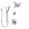 Delta Zura Chrome Finish Shower System with Dual Control Handle, 3-Setting Diverter, Showerhead, and Hand Shower with Slidebar SS172746