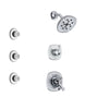 Delta Addison Chrome Finish Shower System with Dual Control Handle, 3-Setting Diverter, Showerhead, and 3 Body Sprays SS172921