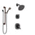 Delta Addison Venetian Bronze Finish Shower System with Dual Control Handle, 3-Setting Diverter, Showerhead, and Hand Shower with Grab Bar SS17292RB3