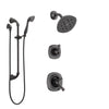 Delta Addison Venetian Bronze Finish Shower System with Dual Control Handle, 3-Setting Diverter, Showerhead, and Hand Shower with Slidebar SS17292RB4