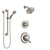 Delta Linden Stainless Steel Finish Shower System with Dual Control Handle, 3-Setting Diverter, Showerhead, and Hand Shower with Grab Bar SS17293SS3