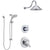 Delta Lahara Chrome Finish Shower System with Dual Control Handle, 3-Setting Diverter, Showerhead, and Temp2O Hand Shower with Slidebar SS17387