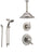 Delta Lahara Stainless Steel Shower System with Dual Control Shower Handle, 3-setting Diverter, Large Ceiling Mount Showerhead, and Handheld Shower SS173882SS