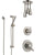 Delta Lahara Dual Control Handle Stainless Steel Finish Shower System, Diverter, Ceiling Mount Showerhead, and Hand Shower with Slidebar SS1738SS6
