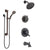 Delta Lahara Venetian Bronze Tub and Shower System with Dual Control Handle, 3-Setting Diverter, Showerhead, and Hand Shower with Grab Bar SS17438RB3