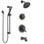 Delta Lahara Venetian Bronze Tub and Shower System with Dual Control Handle, 3-Setting Diverter, Showerhead, and Hand Shower with Slidebar SS17438RB4