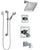 Delta Dryden Chrome Finish Tub and Shower System with Dual Control Handle, 3-Setting Diverter, Showerhead, and Hand Shower with Grab Bar SS1745113