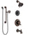 Delta Victorian Venetian Bronze Tub and Shower System with Dual Control Handle, Diverter, Showerhead, and Hand Shower with Grab Bar SS174551RB5