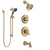 Delta Victorian Champagne Bronze Tub and Shower System with Dual Control Handle, Diverter, Showerhead, and Hand Shower with Slidebar SS17455CZ3