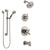 Delta Trinsic Stainless Steel Finish Tub and Shower System with Dual Control Handle, Diverter, Showerhead, and Hand Shower with Grab Bar SS17459SS3