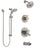 Delta Compel Stainless Steel Finish Dual Control Handle Tub and Shower System, Diverter, Showerhead, and Temp2O Hand Shower with Slidebar SS17461SS4
