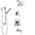 Delta Ara Chrome Finish Tub and Shower System with Dual Control Handle, 3-Setting Diverter, Showerhead, and Hand Shower with Grab Bar SS174673