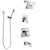 Delta Ara Chrome Finish Tub and Shower System with Dual Control Handle, 3-Setting Diverter, Showerhead, and Hand Shower with Wall Bracket SS174674