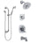 Delta Addison Chrome Finish Tub and Shower System with Dual Control Handle, 3-Setting Diverter, Showerhead, and Hand Shower with Slidebar SS174925