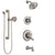 Delta Linden Stainless Steel Finish Tub and Shower System with Dual Control Handle, Diverter, Showerhead, and Hand Shower with Grab Bar SS17494SS4