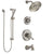 Delta Cassidy Stainless Steel Finish Tub and Shower System with Dual Control Handle, Diverter, Showerhead, and Hand Shower with Slidebar SS17497SS5