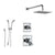 Delta Dryden Chrome Shower System with Dual Control Shower Handle, 3-setting Diverter, Large Square Showerhead, and Hand Held Shower SS175183