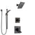 Delta Dryden Venetian Bronze Finish Shower System with Dual Control Handle, 3-Setting Diverter, Showerhead, and Hand Shower with Slidebar SS1751RB6