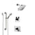 Delta Vero Chrome Finish Shower System with Dual Control Handle, 3-Setting Diverter, Showerhead, and Hand Shower with Grab Bar SS17535