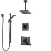 Delta Vero Venetian Bronze Shower System with Dual Control Handle, Diverter, Ceiling Mount Showerhead, and Hand Shower with Slidebar SS1753RB6