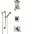 Delta Vero Stainless Steel Finish Shower System with Dual Control Handle, Diverter, Ceiling Mount Showerhead, and Hand Shower with Grab Bar SS1753SS8