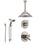 Delta Trinsic Stainless Steel Shower System with Dual Control Shower Handle, 3-setting Diverter, Large Rain Ceiling Mount Showerhead, and Handheld Spray SS175982SS