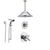 Delta Trinsic Chrome Shower System with Dual Control Shower Handle, 3-setting Diverter, Large Rain Showerhead, and Handheld Shower SS175982