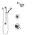 Delta Compel Chrome Finish Shower System with Dual Control Handle, 3-Setting Diverter, Temp2O Showerhead, and Hand Shower with Grab Bar SS17612
