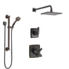 Delta Ashlyn Venetian Bronze Finish Shower System with Dual Control Handle, 3-Setting Diverter, Showerhead, and Hand Shower with Grab Bar SS1764RB1