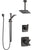 Delta Ashlyn Venetian Bronze Shower System with Dual Control Handle, Diverter, Ceiling Mount Showerhead, and Hand Shower with Slidebar SS1764RB6