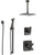 Delta Ashlyn Venetian Bronze Shower System with Dual Control Handle, Diverter, Ceiling Mount Showerhead, and Hand Shower with Slidebar SS1764RB7