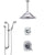 Delta Addison Chrome Finish Shower System with Dual Control Handle, Diverter, Ceiling Mount Showerhead, and Hand Shower with Slidebar SS17921