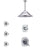 Delta Addison Chrome Finish Shower System with Dual Control Handle, 3-Setting Diverter, Ceiling Mount Showerhead, and 3 Body Sprays SS17923