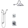 Delta Addison Chrome Finish Shower System with Dual Control Handle, 3-Setting Diverter, Showerhead, and Hand Shower with Slidebar SS17924