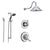 Delta Linden Chrome Shower System with Dual Control Shower Handle, 3-setting Diverter, Large Rain Showerhead, and Handheld Shower SS179481