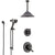 Delta Linden Venetian Bronze Shower System with Dual Control Handle, Diverter, Ceiling Mount Showerhead, and Hand Shower with Slidebar SS1794RB4