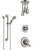 Delta Linden Dual Control Handle Stainless Steel Finish Shower System, Diverter, Ceiling Mount Showerhead, and Hand Shower with Grab Bar SS1794SS3