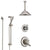 Delta Linden Dual Control Handle Stainless Steel Finish Shower System, Diverter, Ceiling Mount Showerhead, and Hand Shower with Slidebar SS1794SS8