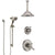 Delta Cassidy Dual Control Handle Stainless Steel Finish Shower System, Diverter, Ceiling Mount Showerhead, and Hand Shower with Slidebar SS1797SS3
